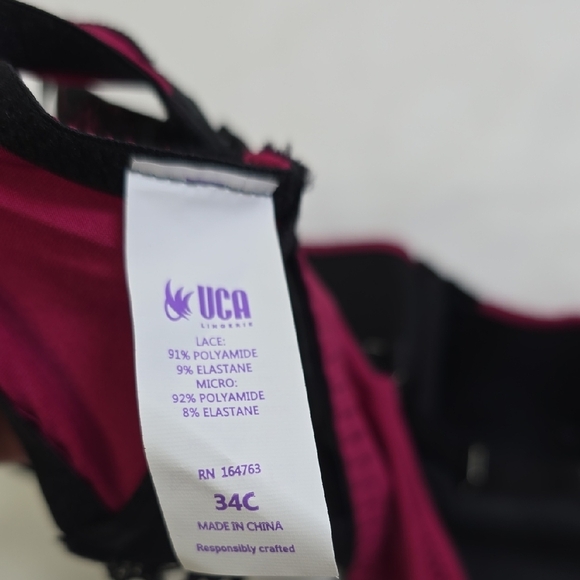 Uca Eloise Sexy Lace Underwire Bra Size 34C NwT - Picture 8 of 9